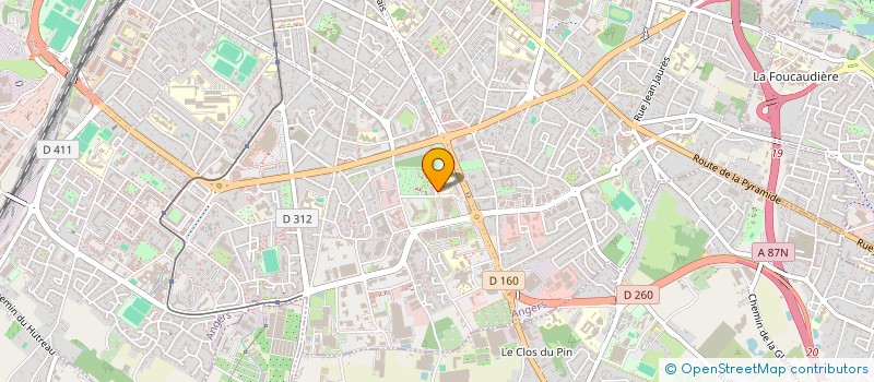 localisation de l'entreprise COPR IMM SQ GASTON ALLARD à ANGERS
