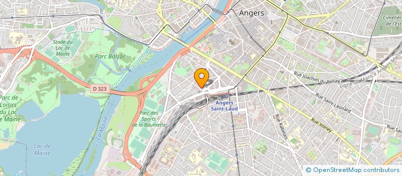 localisation de l'entreprise COPR IMM ST LAUD FAIDHERBE à ANGERS