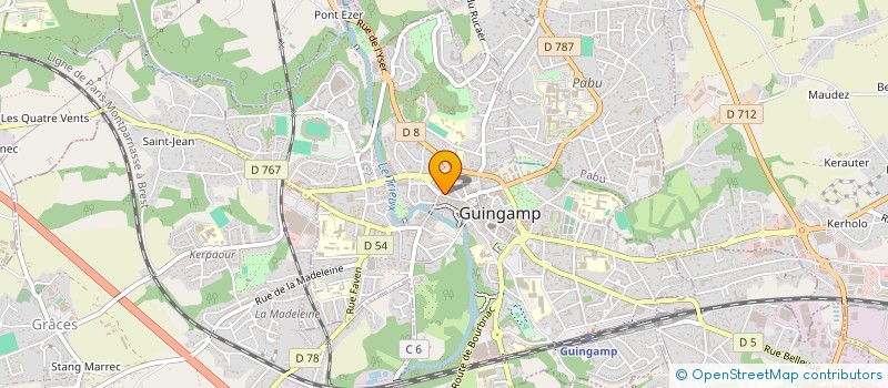 localisation de l'entreprise COPR IMM ST YVES  GUINGAMP