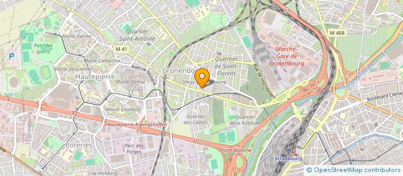 localisation de l'entreprise COPR IMMEUBLE LE MIAMI  STRASBOURG