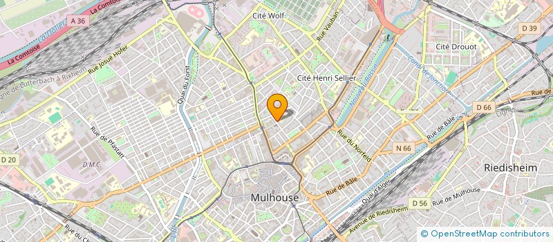 localisation de l'entreprise COPR IMMEUBLE SIS A MULHOUSE-20, RUE DU SAULE  MULHOUSE