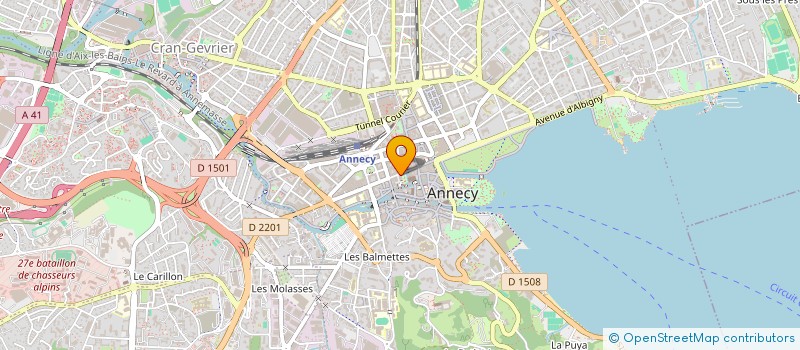 localisation de l'entreprise COPR JJ ROUSSEAU  ANNECY