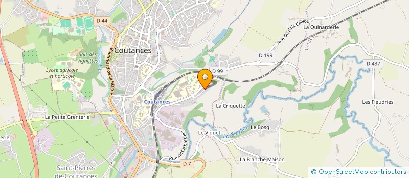 localisation de l'entreprise COPR. KARINE  COUTANCES