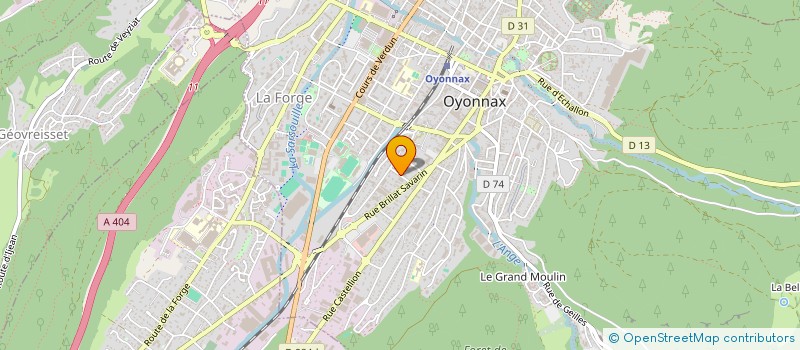 localisation de l'entreprise COPR L'ALOUETTE  OYONNAX