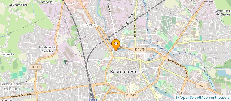 localisation de l'entreprise COPR L'AURORE à BOURG-EN-BRESSE