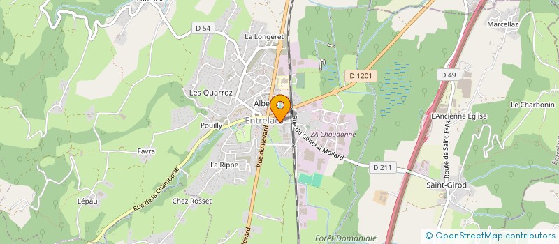 localisation de l'entreprise COPR L'EAU VIVE  ENTRELACS