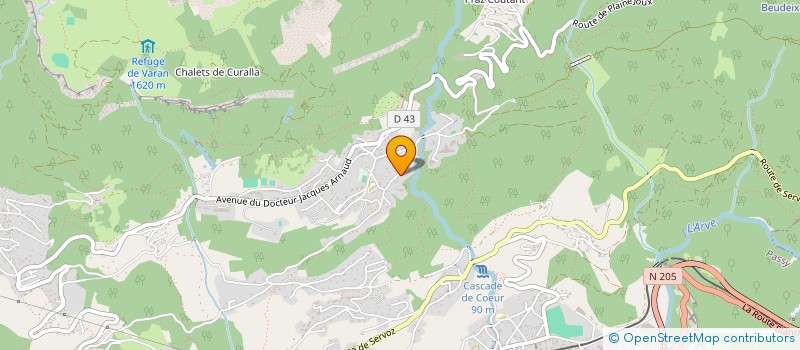 localisation de l'entreprise COPR L OREADE  PASSY