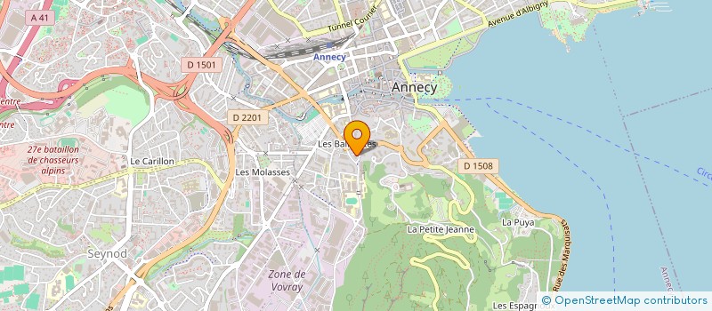 localisation de l'entreprise COPR L OREE DES BOIS  ANNECY