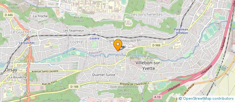 localisation de l'entreprise COPR L YVETTE 34 RUE DES FRAISIERS 91120 PALAISEAU à PALAISEAU