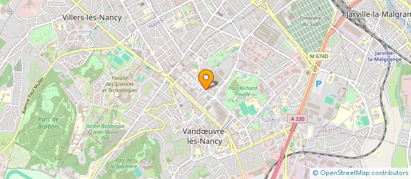 localisation de l'entreprise COPR LA BRUXELLOISE  VANDUVRE-LES-NANCY