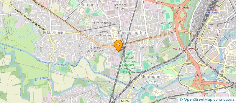 localisation de l'entreprise COPR LA CHARTREUSE   STRASBOURG