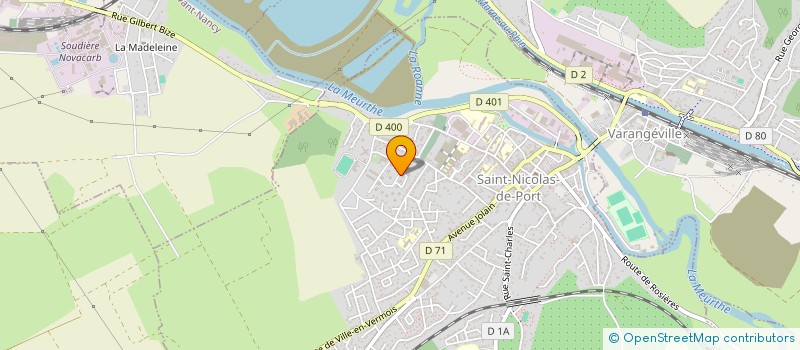 localisation de l'entreprise COPR LA COURONNE  SAINT-NICOLAS-DE-PORT