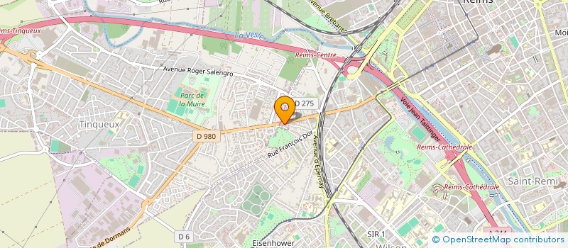 localisation de l'entreprise COPR. LA HAUBETTE   REIMS