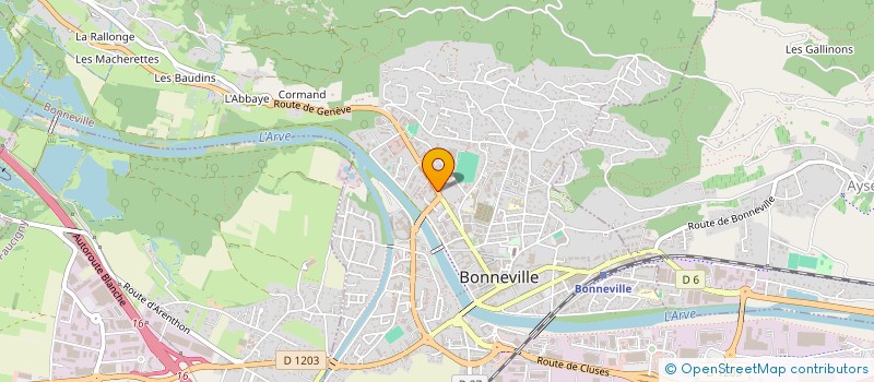 localisation de l'entreprise COPR LA LISIERE DU CLOS  BONNEVILLE