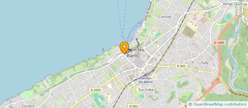 localisation de l'entreprise COPR LA RESIDENCE à THONON-LES-BAINS