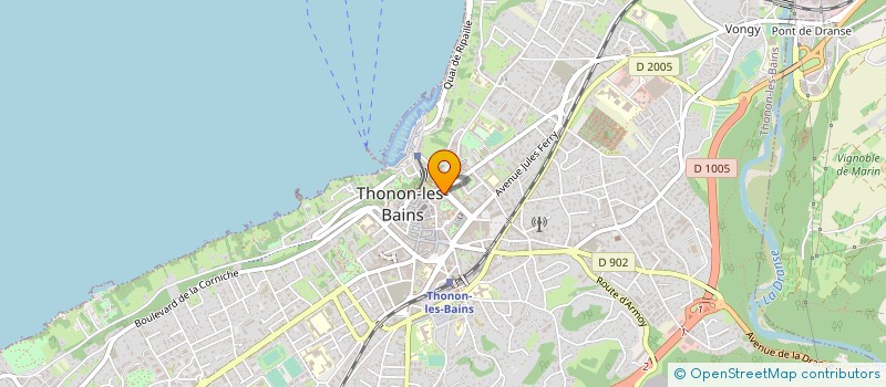 localisation de l'entreprise COPR LE BELVEDERE à THONON-LES-BAINS