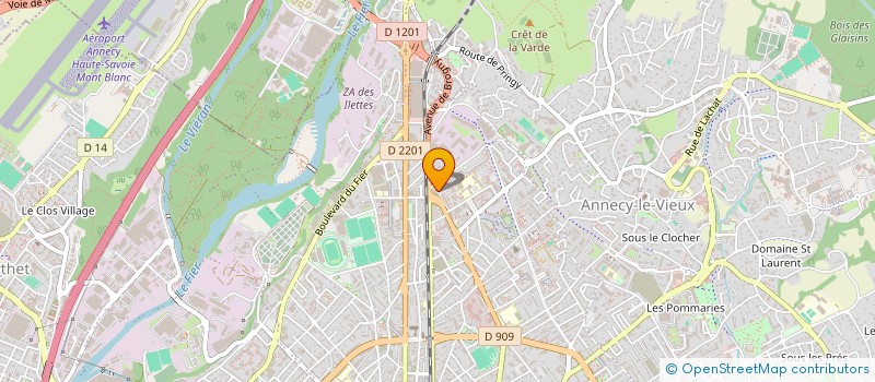 localisation de l'entreprise COPR LE BERTHOLLET  ANNECY