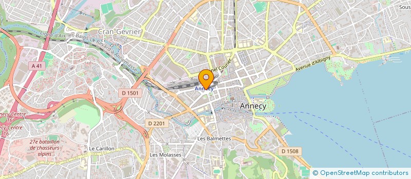 localisation de l'entreprise COPR LE BRISTOL  ANNECY