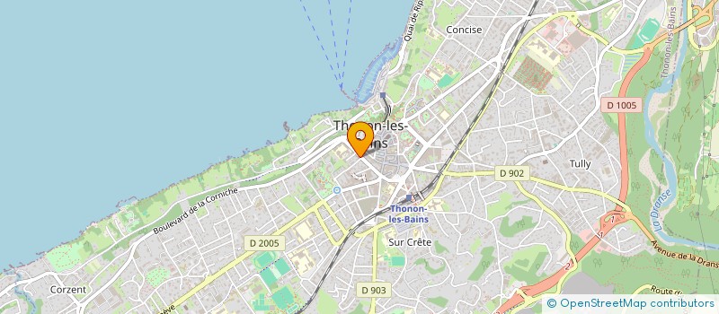 localisation de l'entreprise COPR LE CARNOT à THONON-LES-BAINS