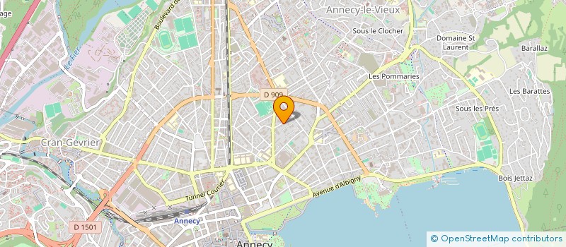 localisation de l'entreprise COPR LE CASTEL  ANNECY