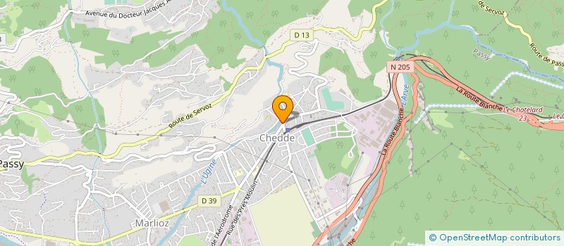 localisation de l'entreprise COPR LE CENTRAL  PASSY