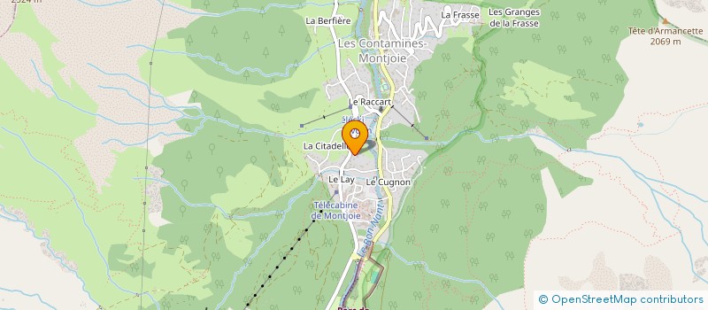 localisation de l'entreprise COPR LE CHALET DES BERGERS 2  LES CONTAMINES-MONTJOIE