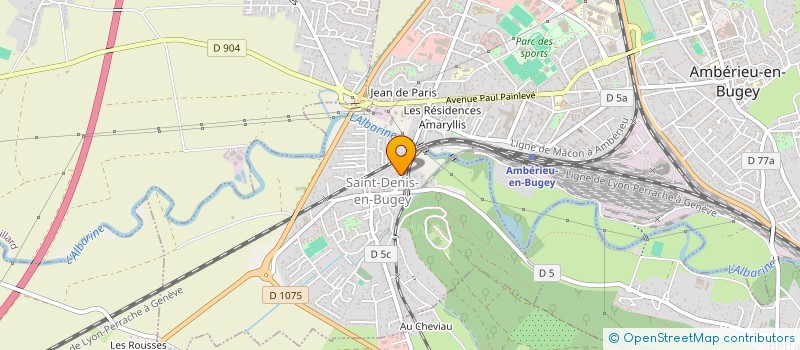 localisation de l'entreprise COPR LE CHARCOT  SAINT-DENIS-EN-BUGEY