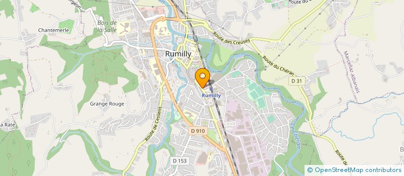 localisation de l'entreprise COPR LE CHEVAL BLANC  RUMILLY