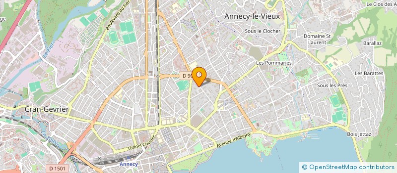 localisation de l'entreprise COPR LE CLAIRVAL  ANNECY