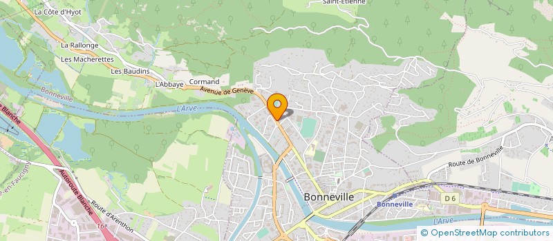 localisation de l'entreprise COPR LE CLOS  BONNEVILLE