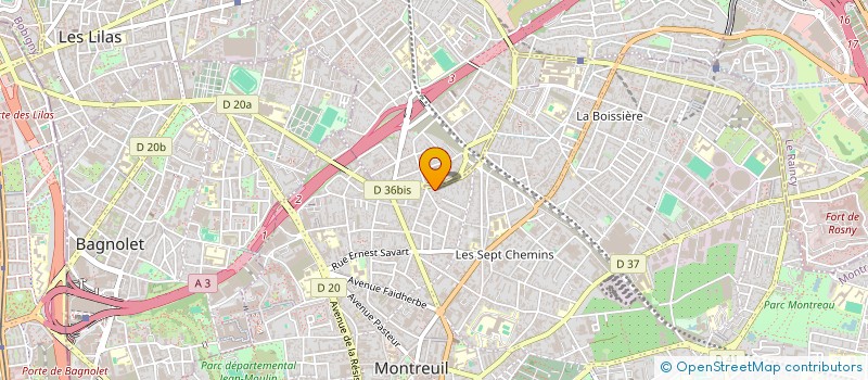 localisation de l'entreprise COPR LE CLOS DE MONTREUIL  MONTREUIL