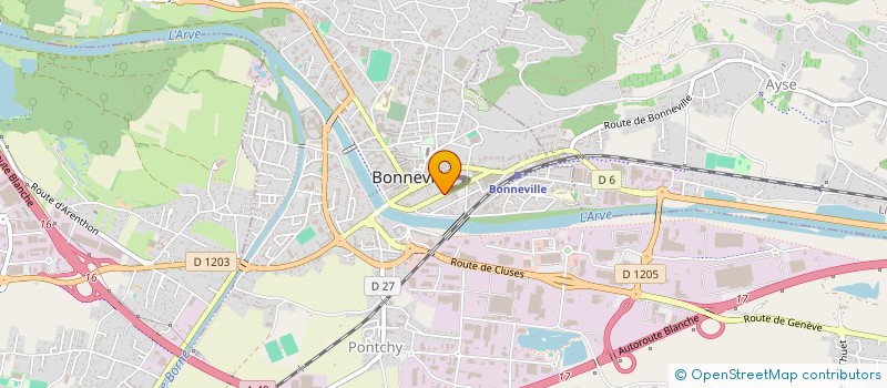 localisation de l'entreprise COPR LE CORINDON  BONNEVILLE