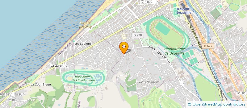 localisation de l'entreprise COPR.LE DOMAINE DE CLAIREFONTAINE  DEAUVILLE