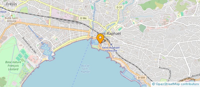 localisation de l'entreprise COPR LE DUPUIS Q ALBERT 1ER ST RAPHAEL à SAINT-RAPHAEL