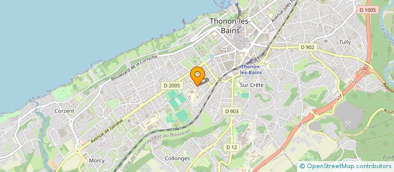 localisation de l'entreprise COPR LE FORCHAT à THONON-LES-BAINS