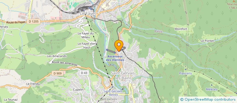 localisation de l'entreprise COPR LE GAI SOLEIL  SAINT-GERVAIS-LES-BAINS