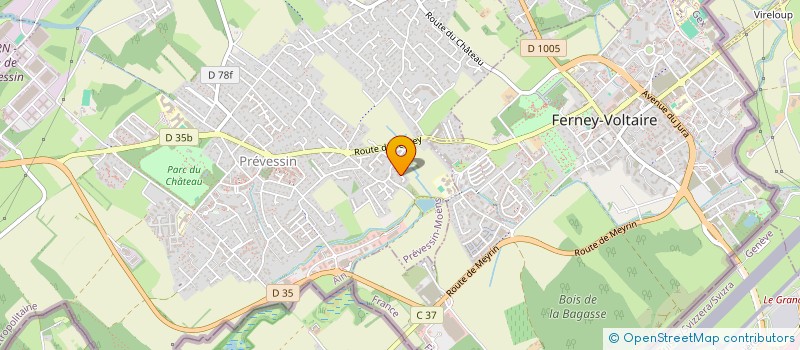 localisation de l'entreprise COPR LE GRAND PRE à PREVESSIN-MOENS