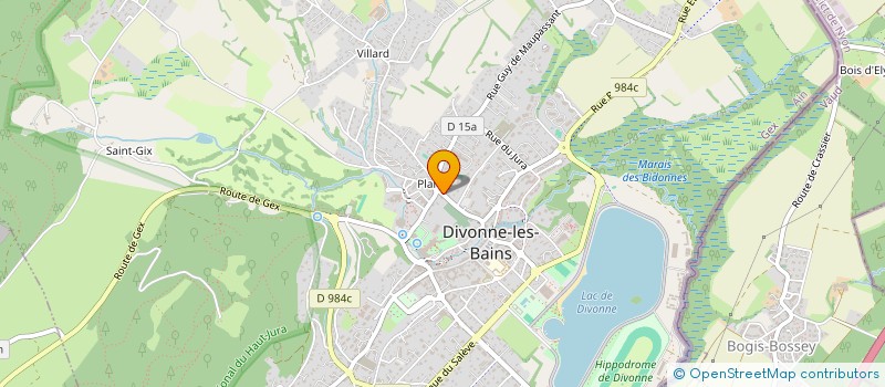localisation de l'entreprise COPR LE JARDIN DU TEMPLE à DIVONNE-LES-BAINS