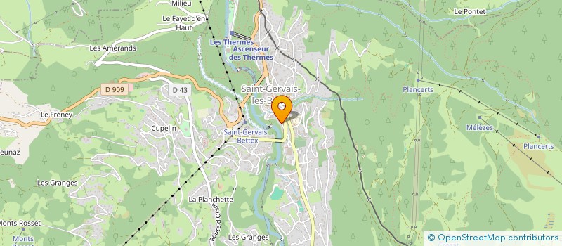 localisation de l'entreprise COPR LE LYS DE LA VALLEE  SAINT-GERVAIS-LES-BAINS