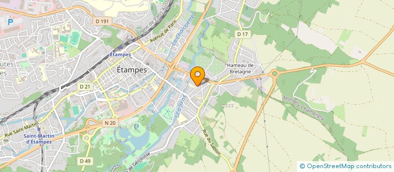 localisation de l'entreprise COPR LE MANOIR DE L ALUN à ETAMPES