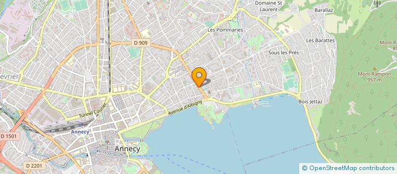 localisation de l'entreprise COPR LE MONTAIGNE  ANNECY