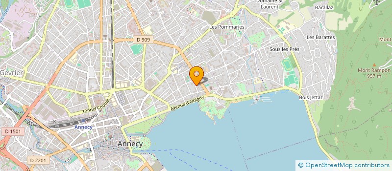 localisation de l'entreprise COPR LE MONTAIGNE  ANNECY