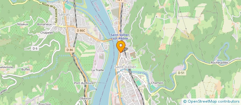 localisation de l'entreprise COPR LE MOZART  SAINT-VALLIER