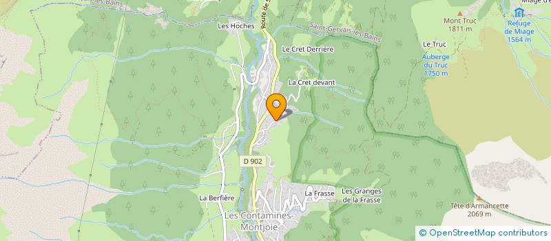 localisation de l'entreprise COPR LE NANT  LES CONTAMINES-MONTJOIE