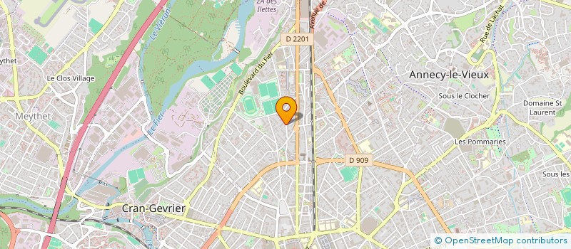 localisation de l'entreprise COPR LE PARC  ANNECY