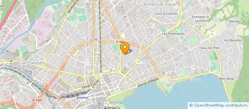 localisation de l'entreprise COPR LE PARC MASSON  ANNECY