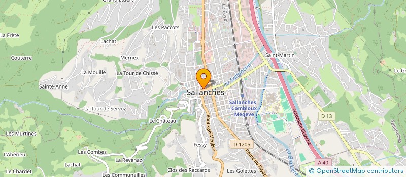 localisation de l'entreprise COPR LE PLEIN CENTRE  SALLANCHES