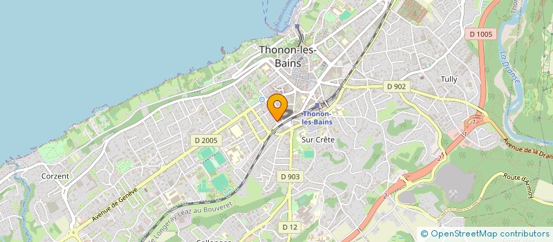 localisation de l'entreprise COPR LE PRE VERT à THONON-LES-BAINS