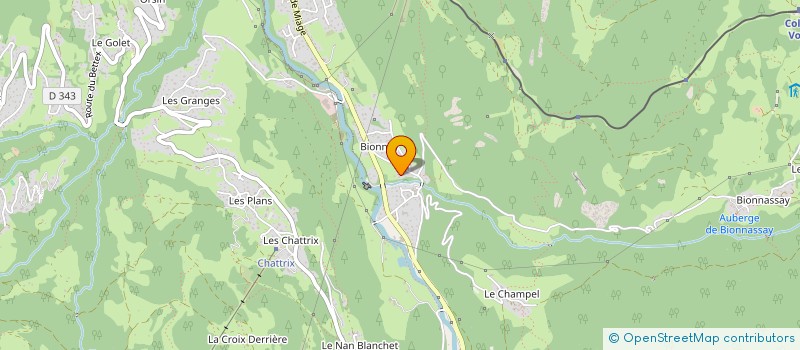 localisation de l'entreprise COPR LE REFUGE  SAINT-GERVAIS-LES-BAINS