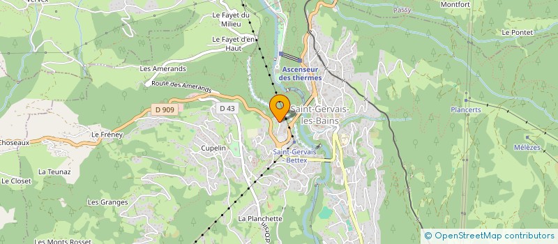 localisation de l'entreprise COPR LE SAPHIR  SAINT-GERVAIS-LES-BAINS